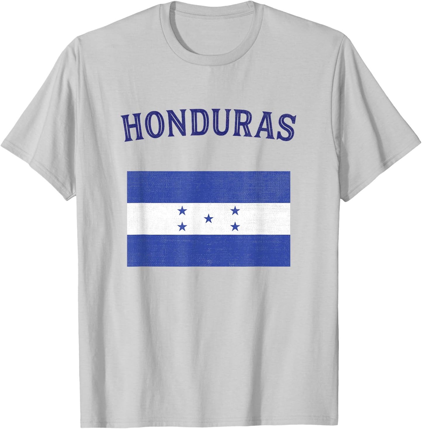 Honduras Flag T-Shirt - T-Shirt | Ash
