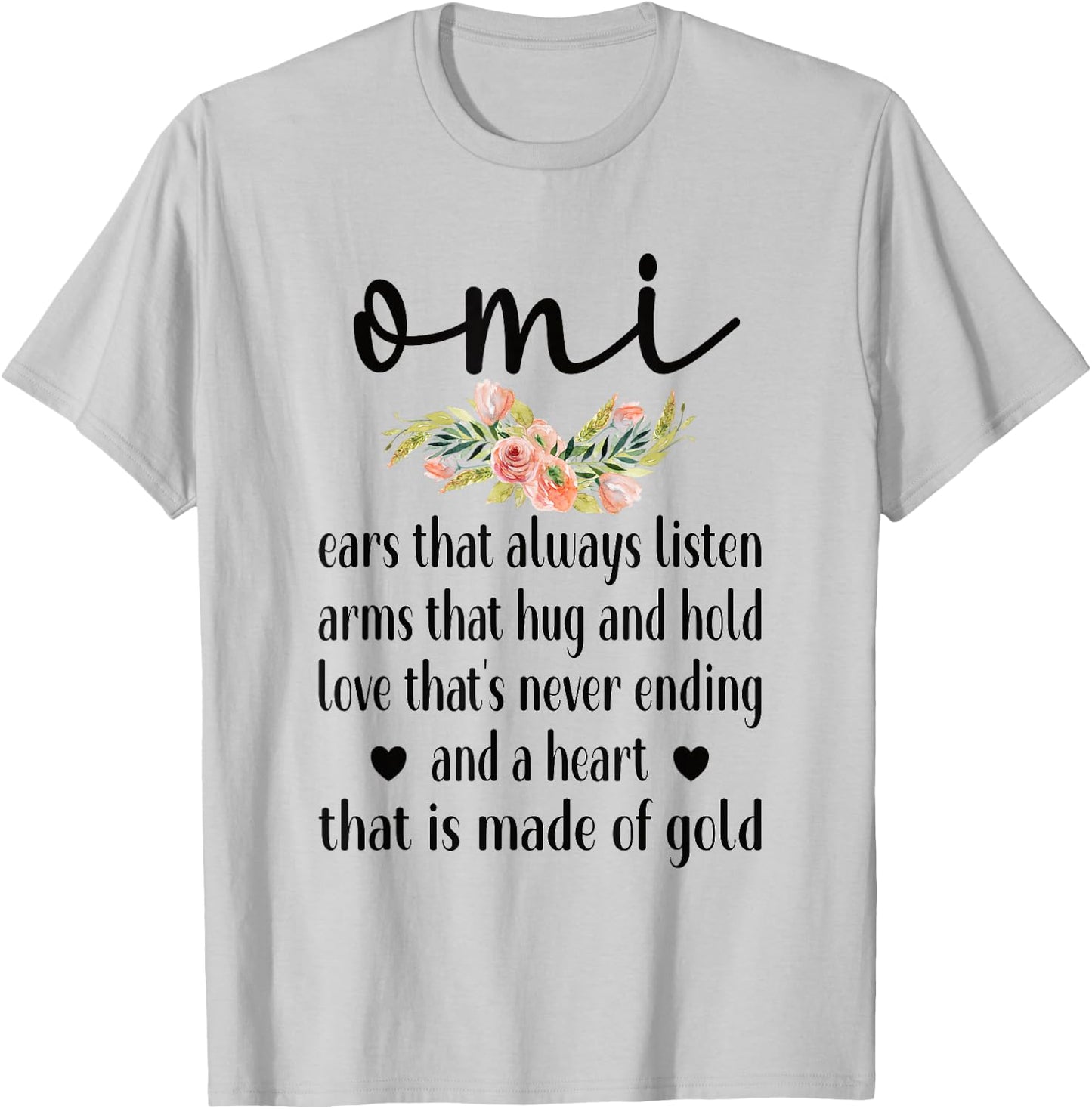 Best Omi Grandmother Appreciation Omi Grandma T-Shirt - T-Shirt | Ash