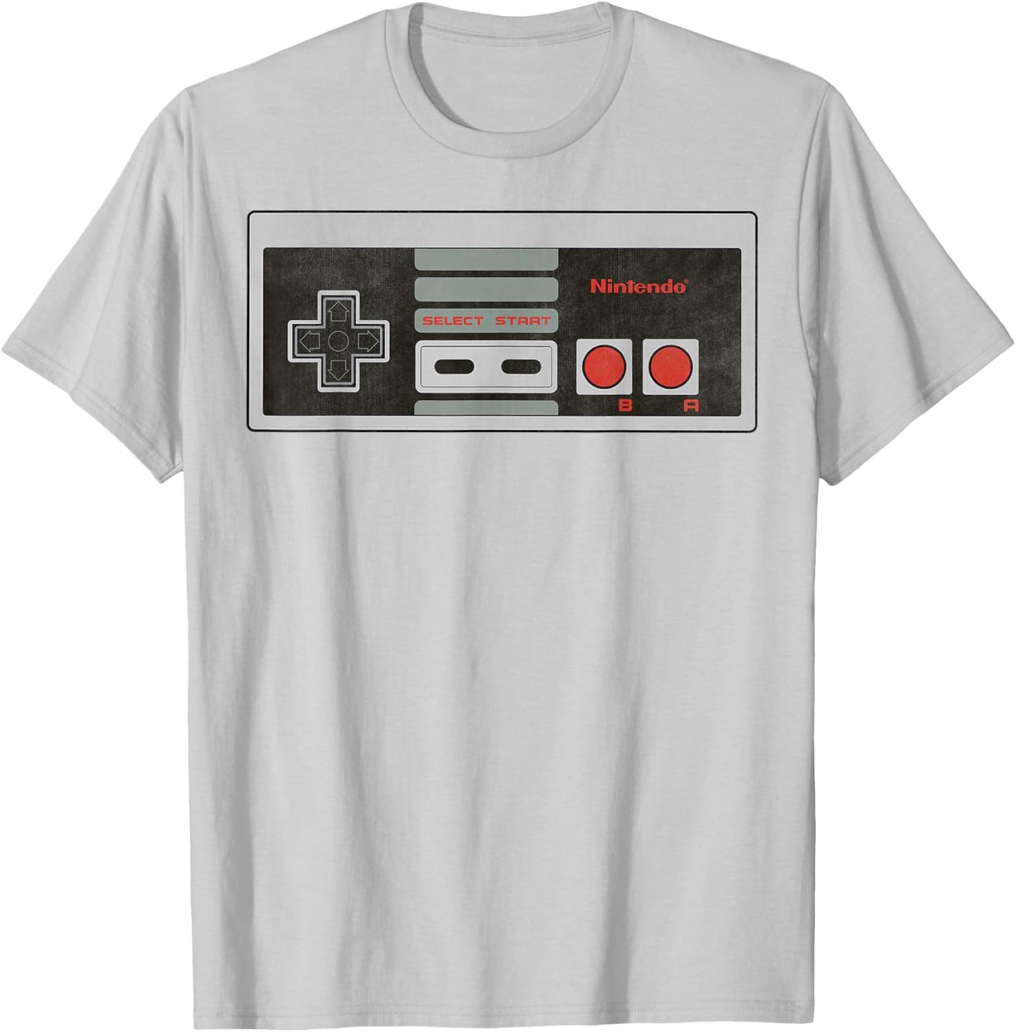 Nintendo Entertainment Retro NES Controller Graphic T-Shirt - T-Shirt | Ash