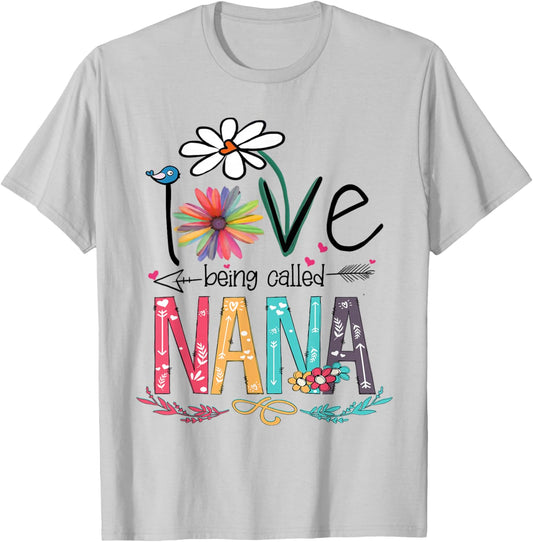 I Love Being Called Nana Sunflower Shirt T-Shirt - T-Shirt | Ash