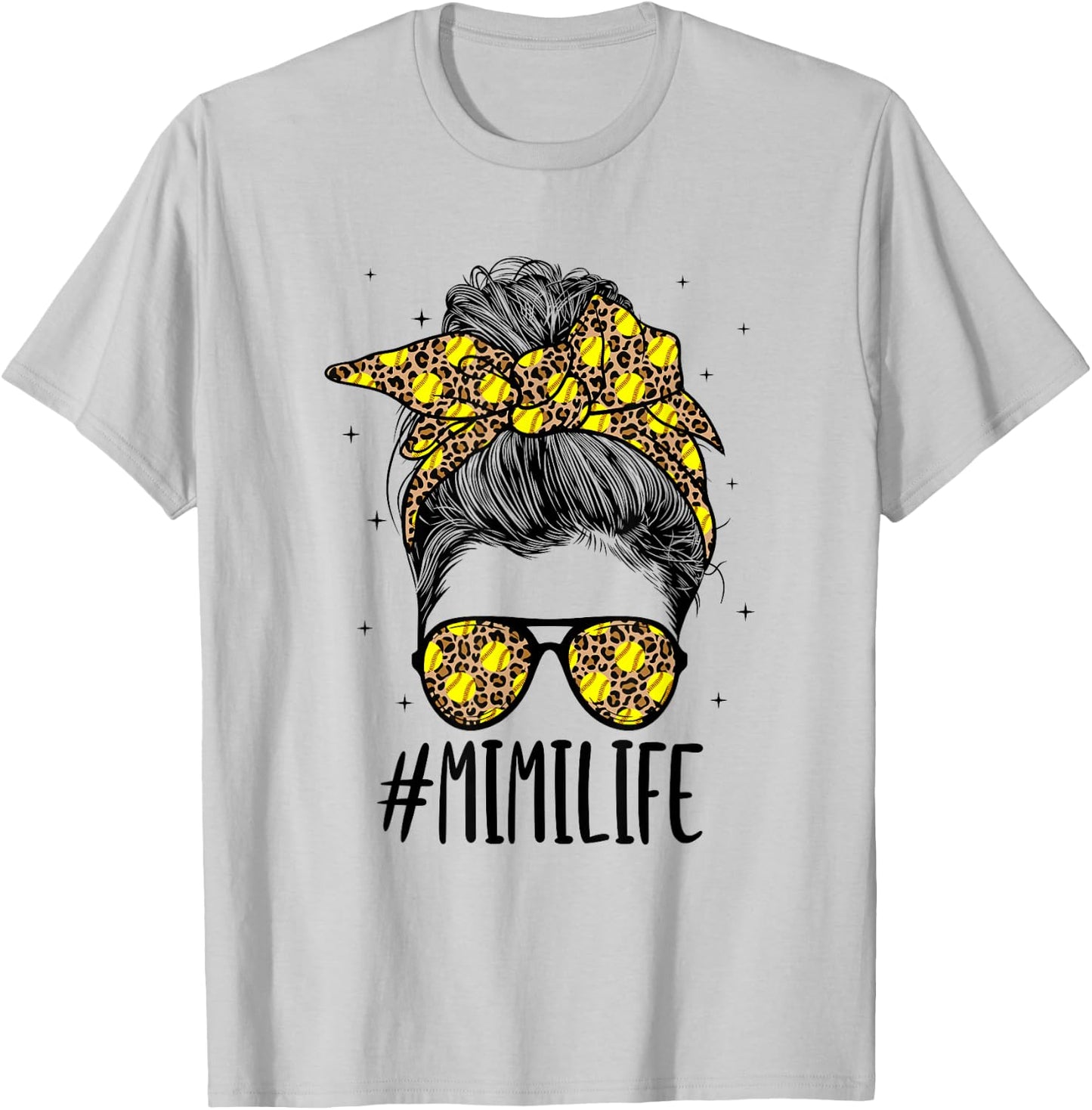 Mimi Life Softball Mimi Of A Softball Player T-Shirt - T-Shirt | Ash