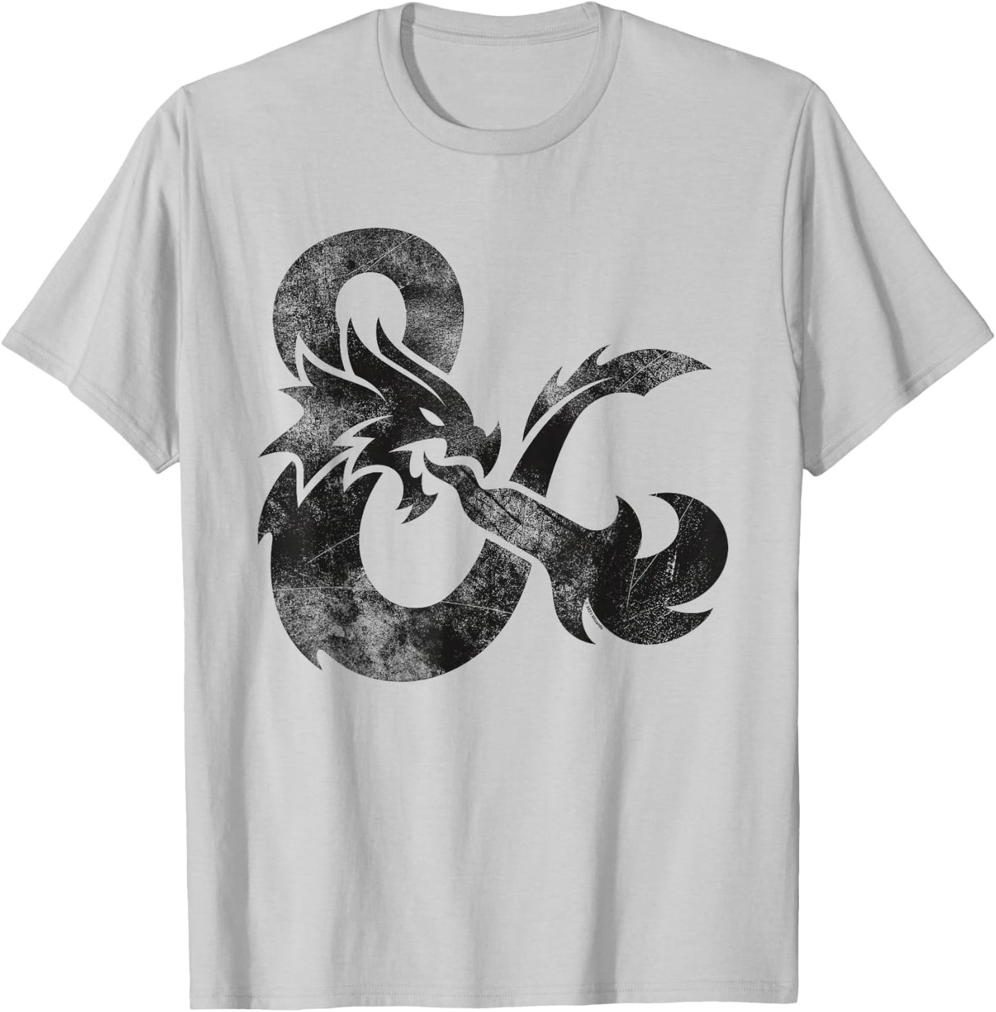 Dungeons & Dragons Distressed Ampersand Logo T-Shirt - T-Shirt | Ash