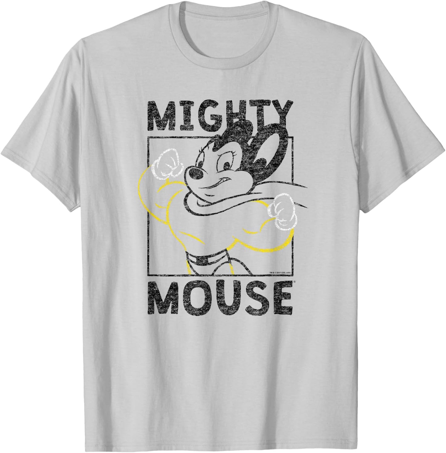 Mighty Mouse Break The Box T-Shirt - T-Shirt | Ash