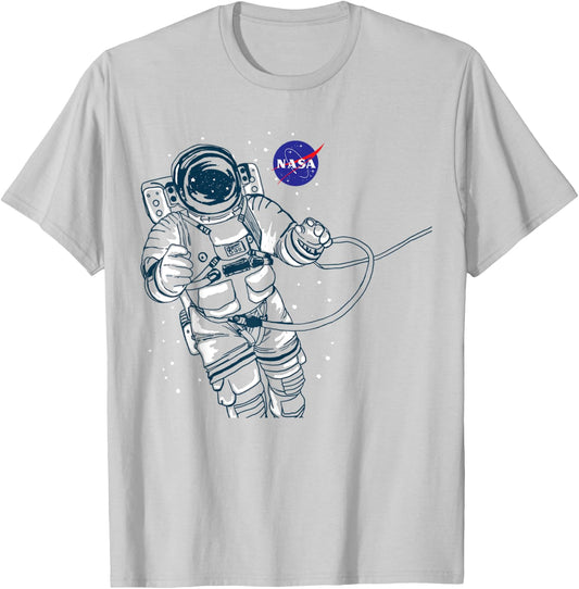 NASA Floating Astronaut T-Shirt - T-Shirt | Ash