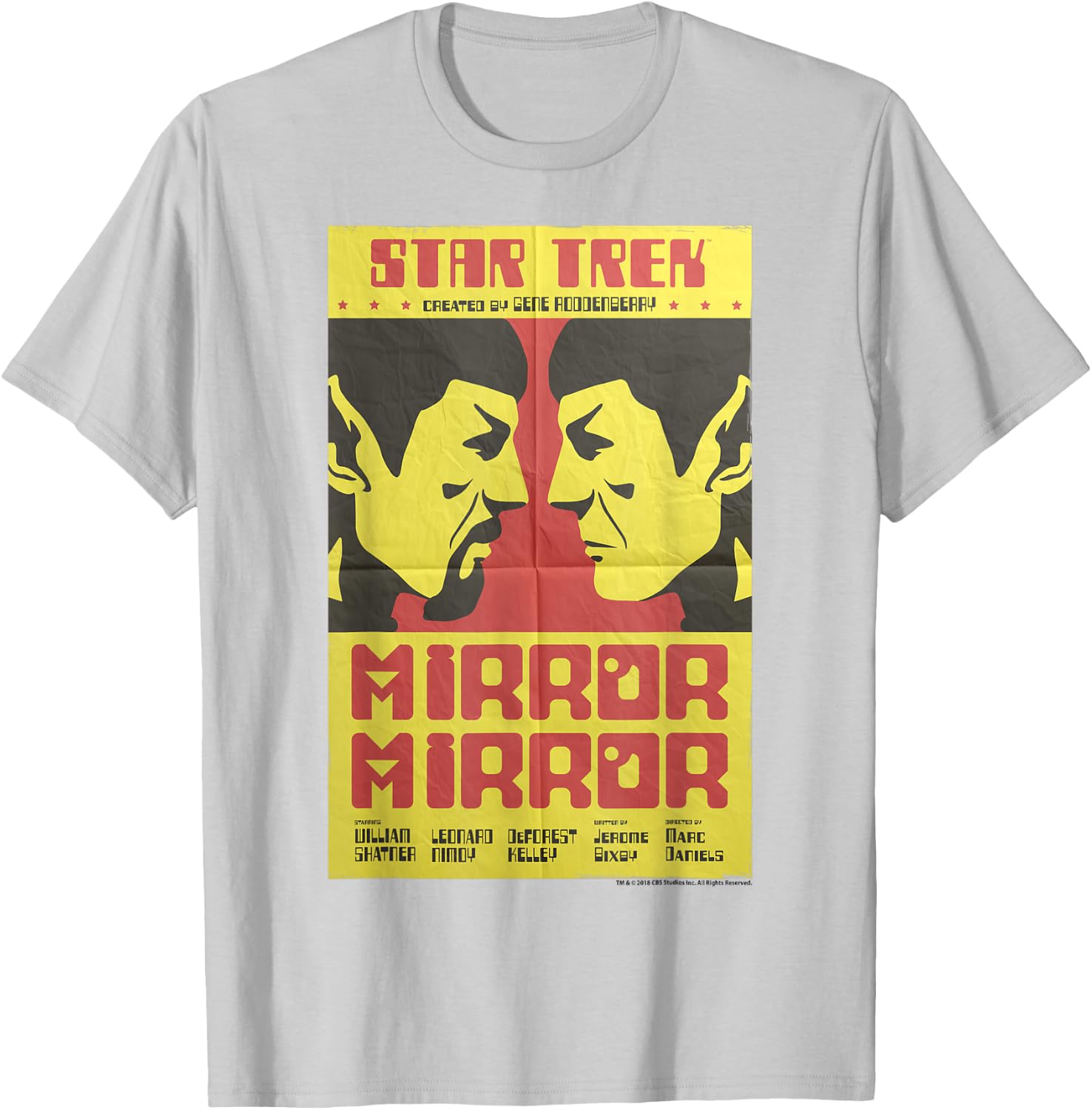 Star Trek Original Series Mirror Mirror Retro Poster T-Shirt - T-Shirt | Ash