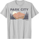 Vintage Retro Park City Utah Faded Mountain Forest Hiking T-Shirt - T-Shirt | Ash