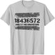 18436572 Smile If You Understand 18436572 Firing Order V8 T-Shirt - T-Shirt | Ash