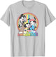 Animaniacs Rainbow Group Logo T-Shirt - T-Shirt | Ash