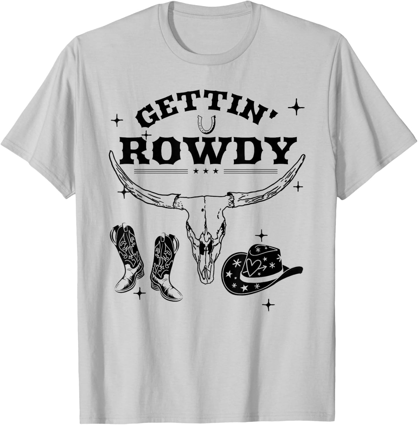 Getting Rowdy Getting Hitched Nashville Bachelorette Party T-Shirt - T-Shirt | Ash