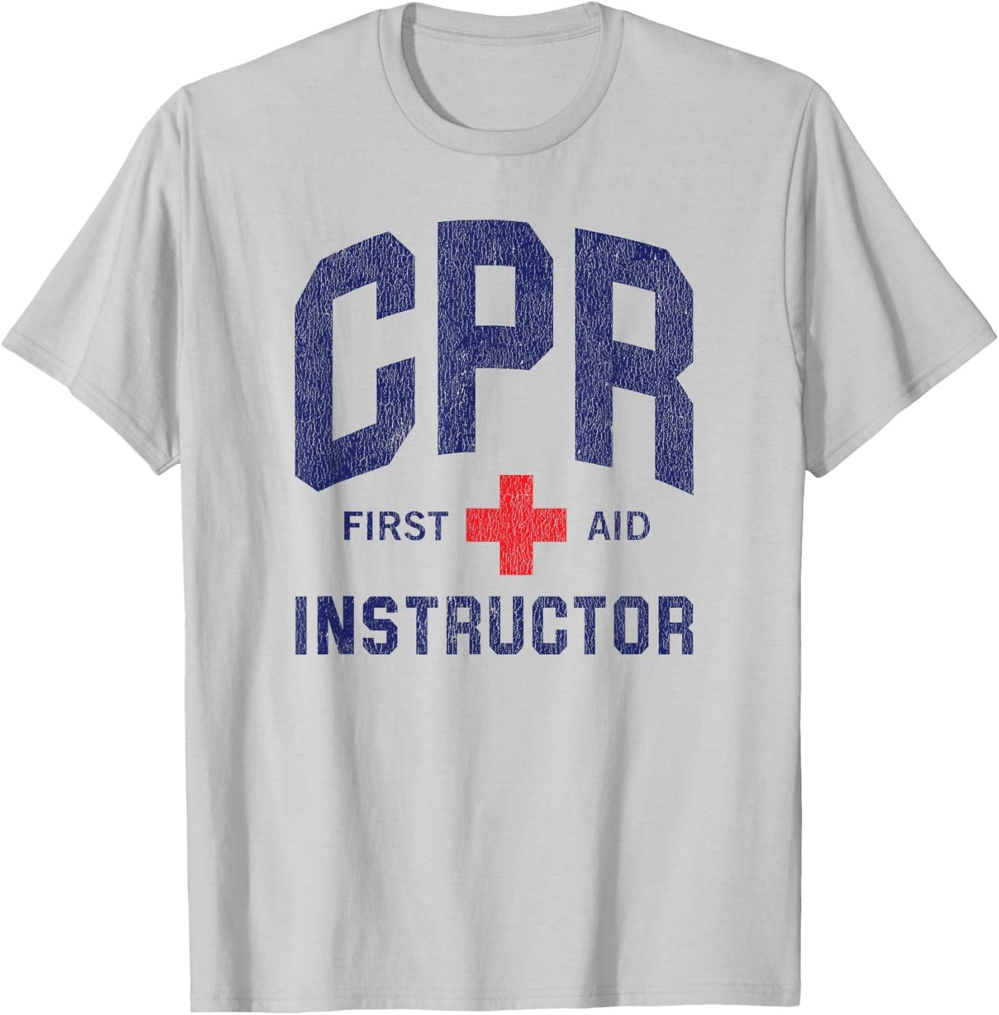 CPR First Aid AED Instructor T-Shirt - T-Shirt | Ash