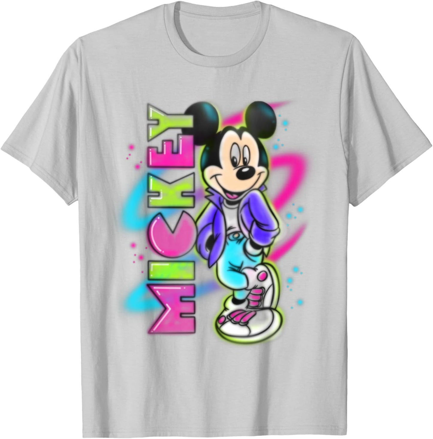 Disney - Mickey Mouse Airbrush T-Shirt - T-Shirt | Ash
