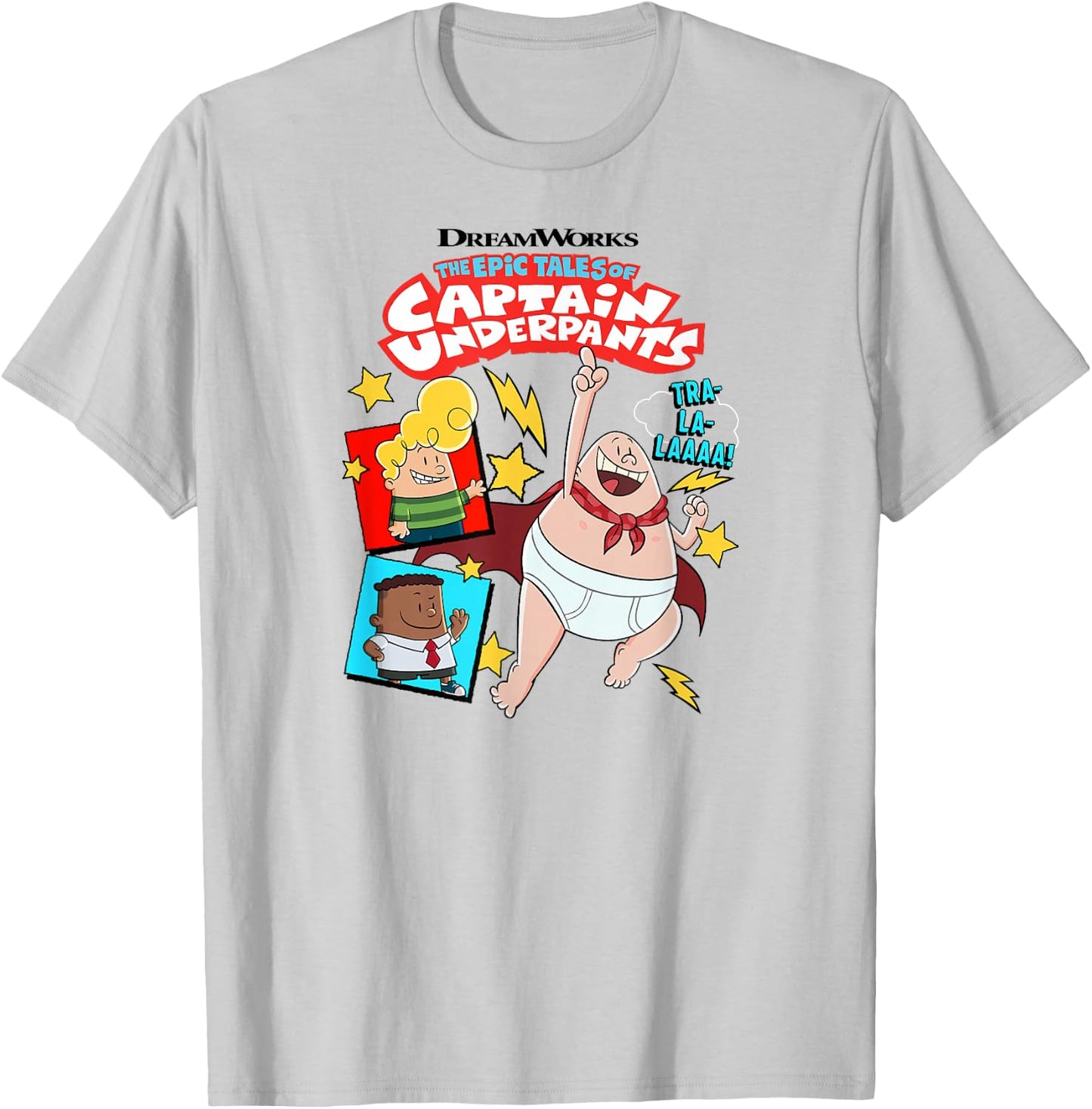 Captain Underpants The First Epic Film Tra-la-laaaa! T-Shirt - T-Shirt | Ash