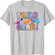 Third Grade Grade Outer Space Solar System Planet T-Shirt - T-Shirt | Ash