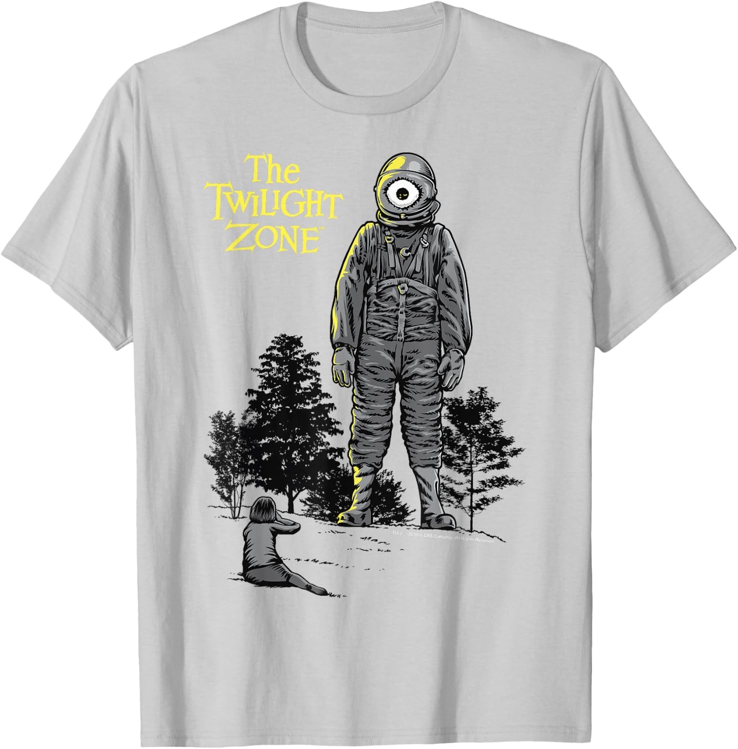 The Twilight Zone Look Up At Laser Eye T-Shirt - T-Shirt | Ash