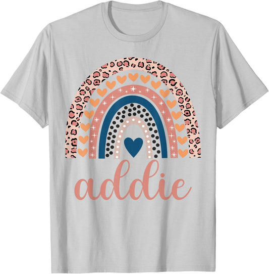 Addie Addie Name Birthday Shirt Gift T-Shirt - T-Shirt | Ash
