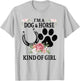 I'm A Dog And Horse Kind Of Girl Paw Print Horseshoe Gift T-Shirt - T-Shirt | Ash