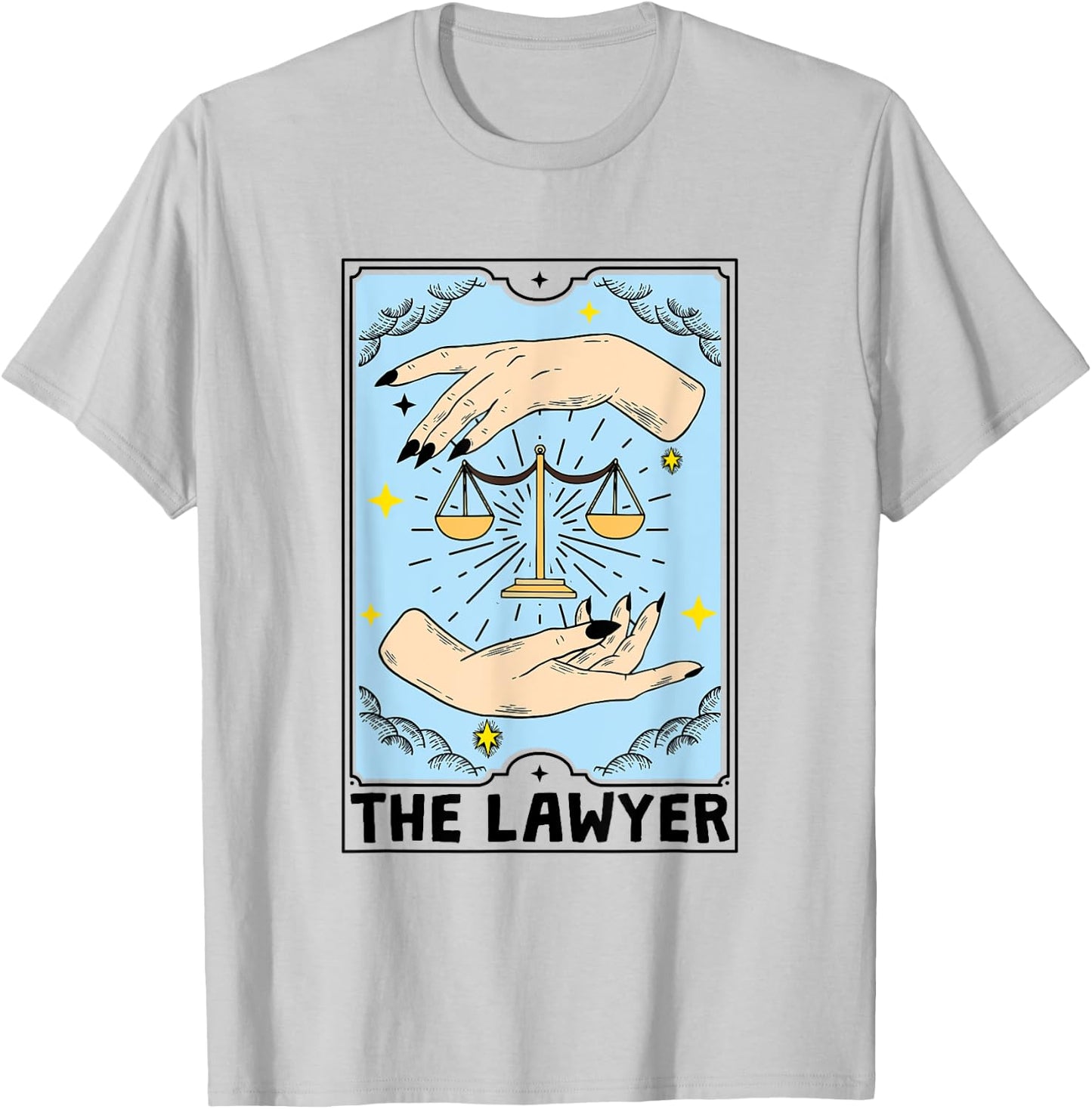 The Lawyer Tarot Card - Attorney T-Shirt - T-Shirt | Ash