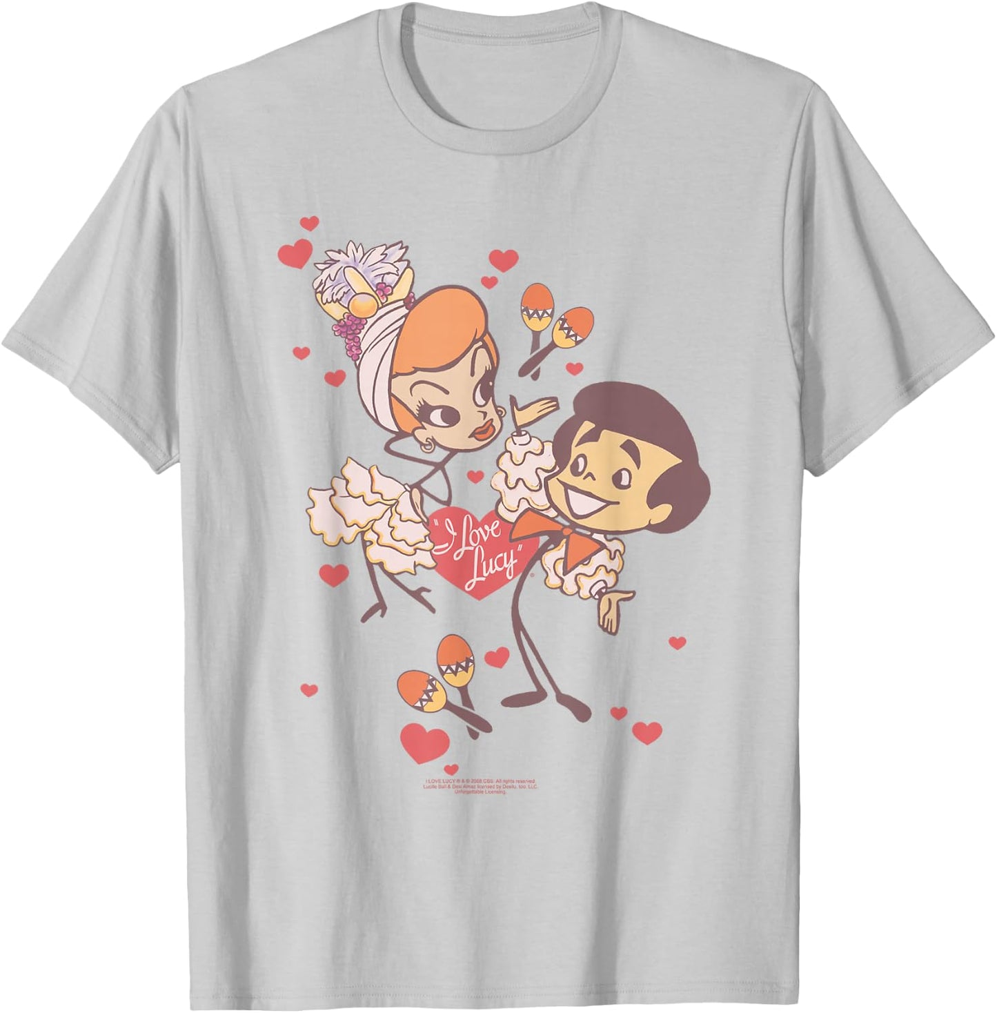 I Love Lucy Rumba Dance T-Shirt - T-Shirt | Ash
