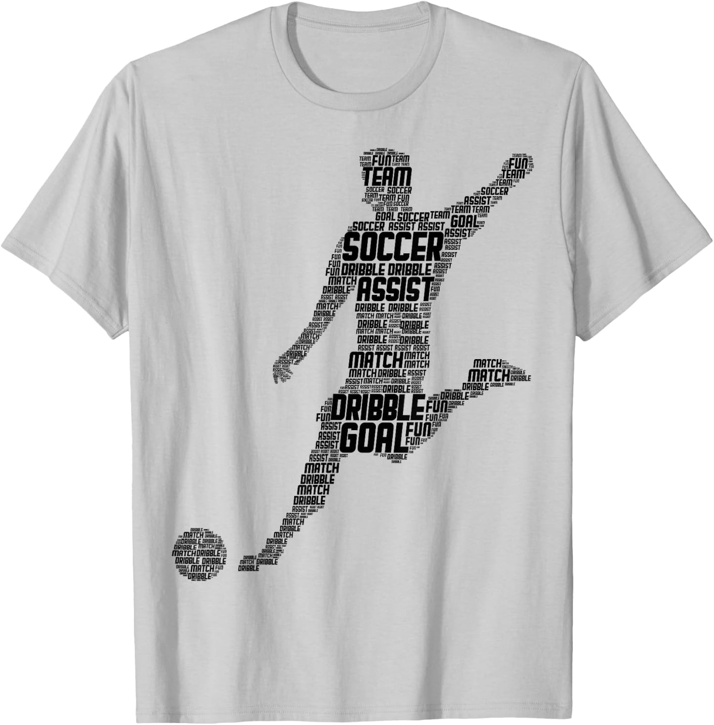 Soccer Player Men Kids Boys T-Shirt - T-Shirt | Ash