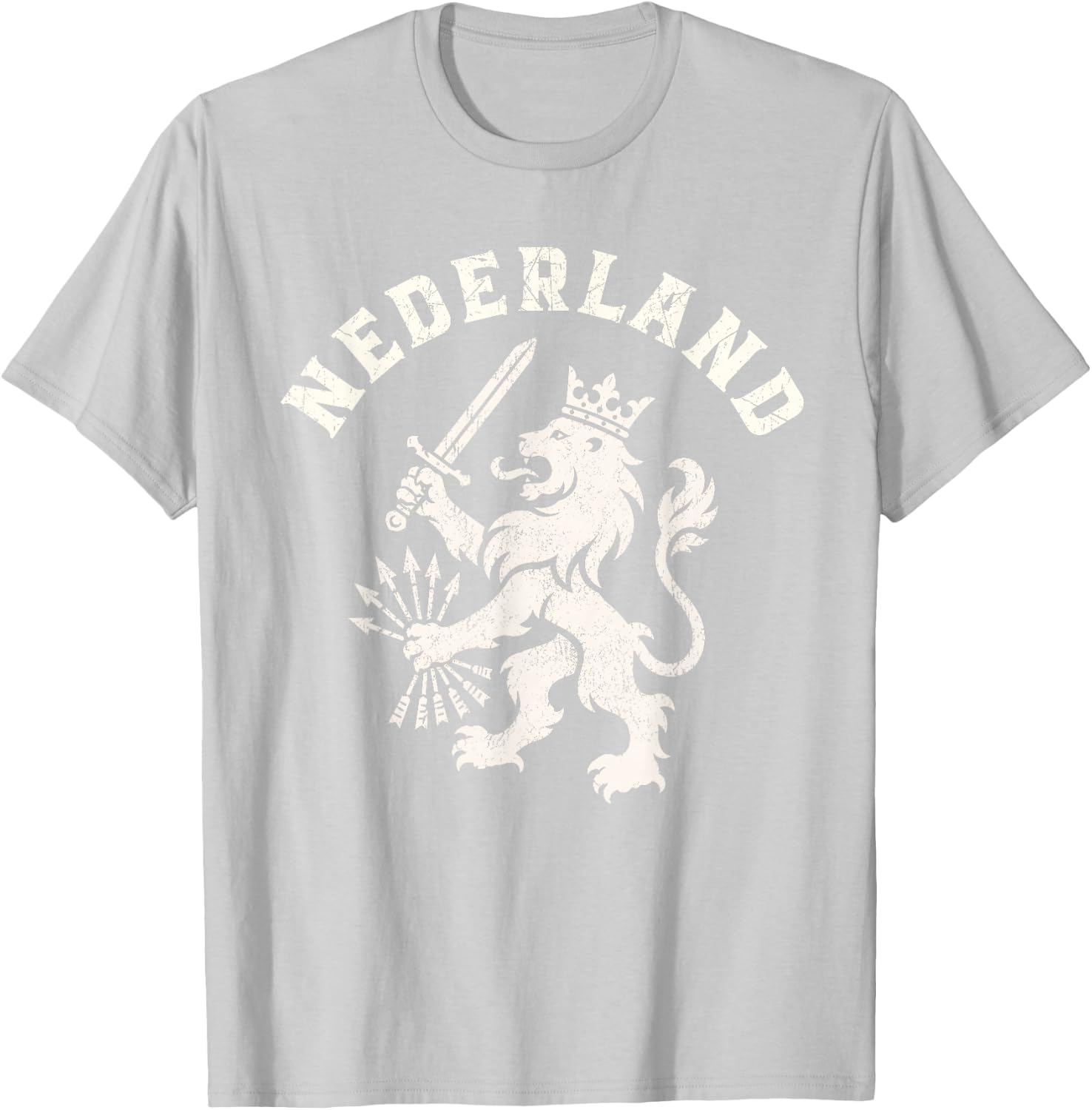 Nederland Netherlands Lion Holland Vintage Orange T-Shirt - T-Shirt | Ash
