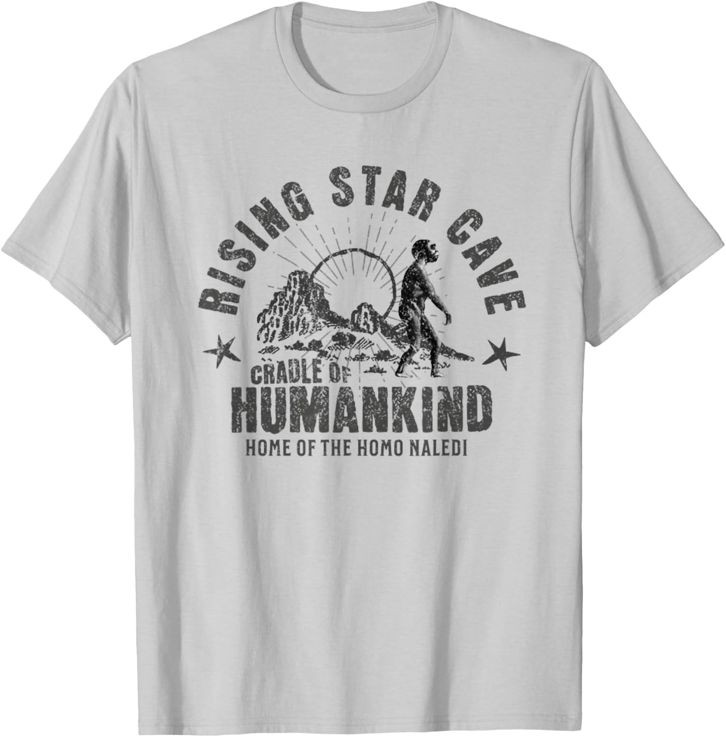 Rising Star Cave Homo Naledi Archaeology Gift T-Shirt - T-Shirt | Ash