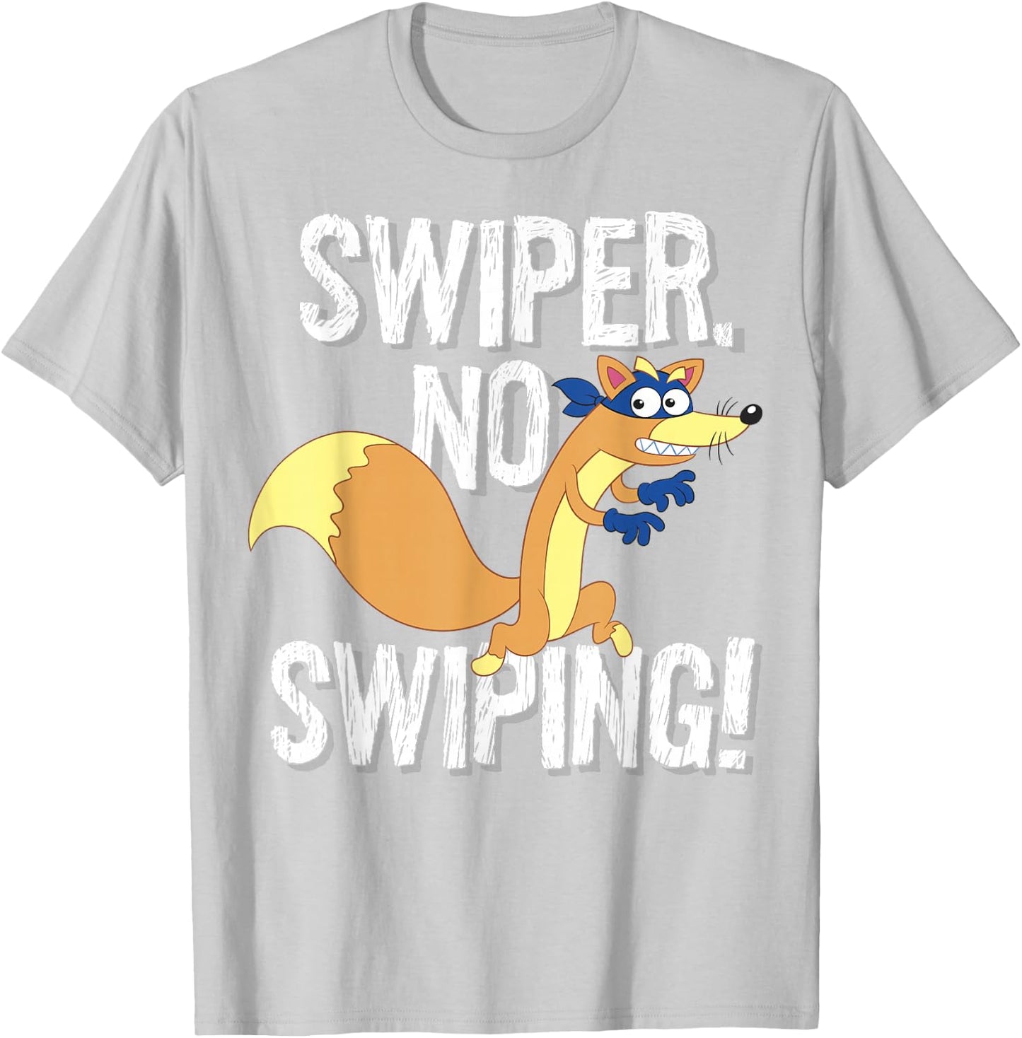 Dora The Explorer Swiper No Swiping Fox T-Shirt - T-Shirt | Ash