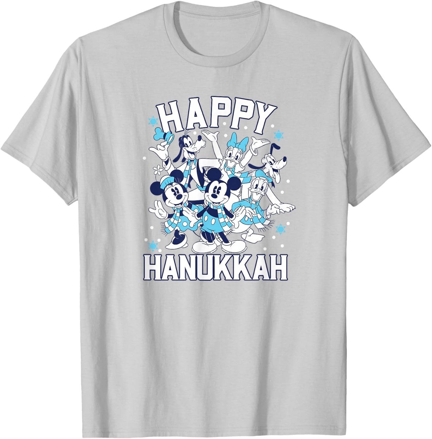 Disney - Happy Hanukkah from Mickey and Friends T-Shirt - T-Shirt | Ash