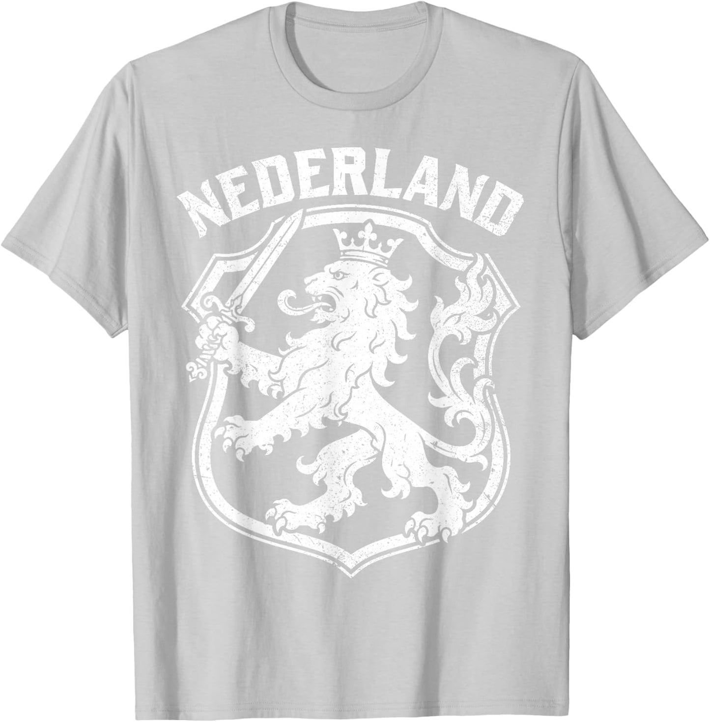 Nederland Netherlands Lion Dutch Holland Vintage Orange T-Shirt - T-Shirt | Ash