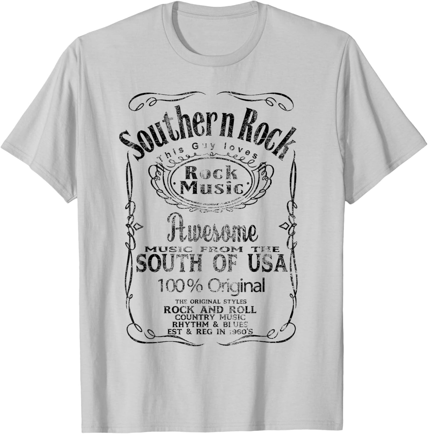 Southern Rock Music USA United States Streetwear souvenir T-Shirt - T-Shirt | Ash