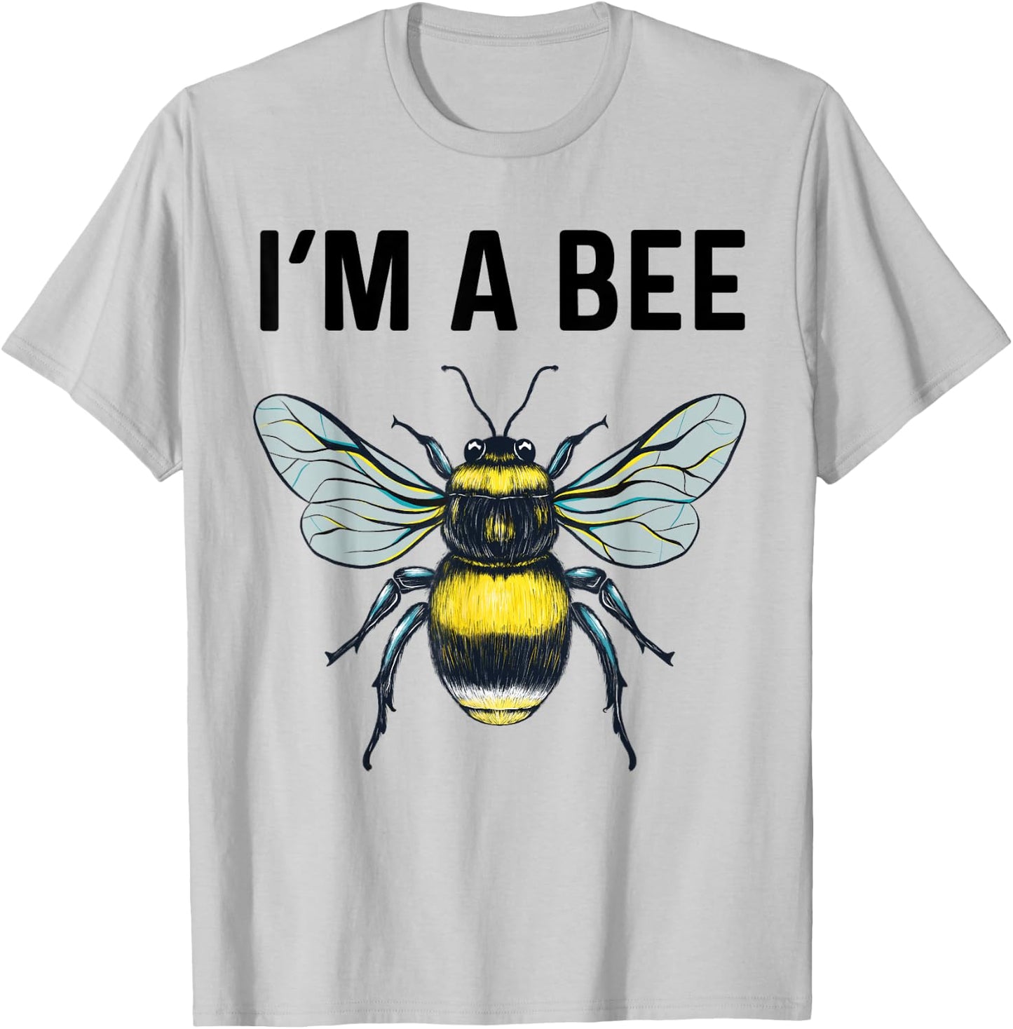Halloween Bee Costume I'm Bee Women Kids Boys Girls T-Shirt - T-Shirt | Ash