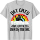 Pet Cats And Listen To Death Metal Kids Goth Heavy Metal T-Shirt - T-Shirt | Ash