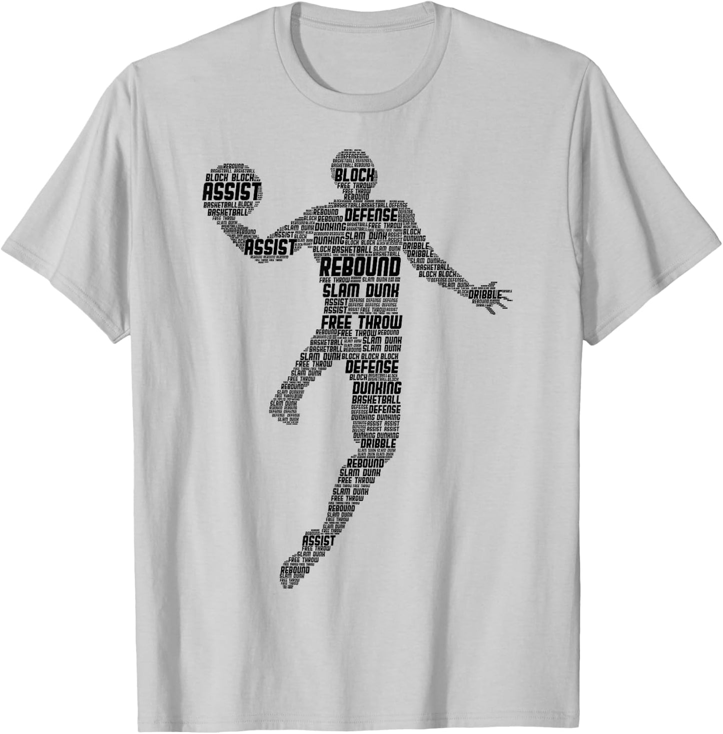 Basketball Basketball Boys Men Children T-Shirt - T-Shirt | Ash