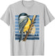 Moon Forest Bird Watching Nature Animal Retro Chickadee T-Shirt - T-Shirt | Ash