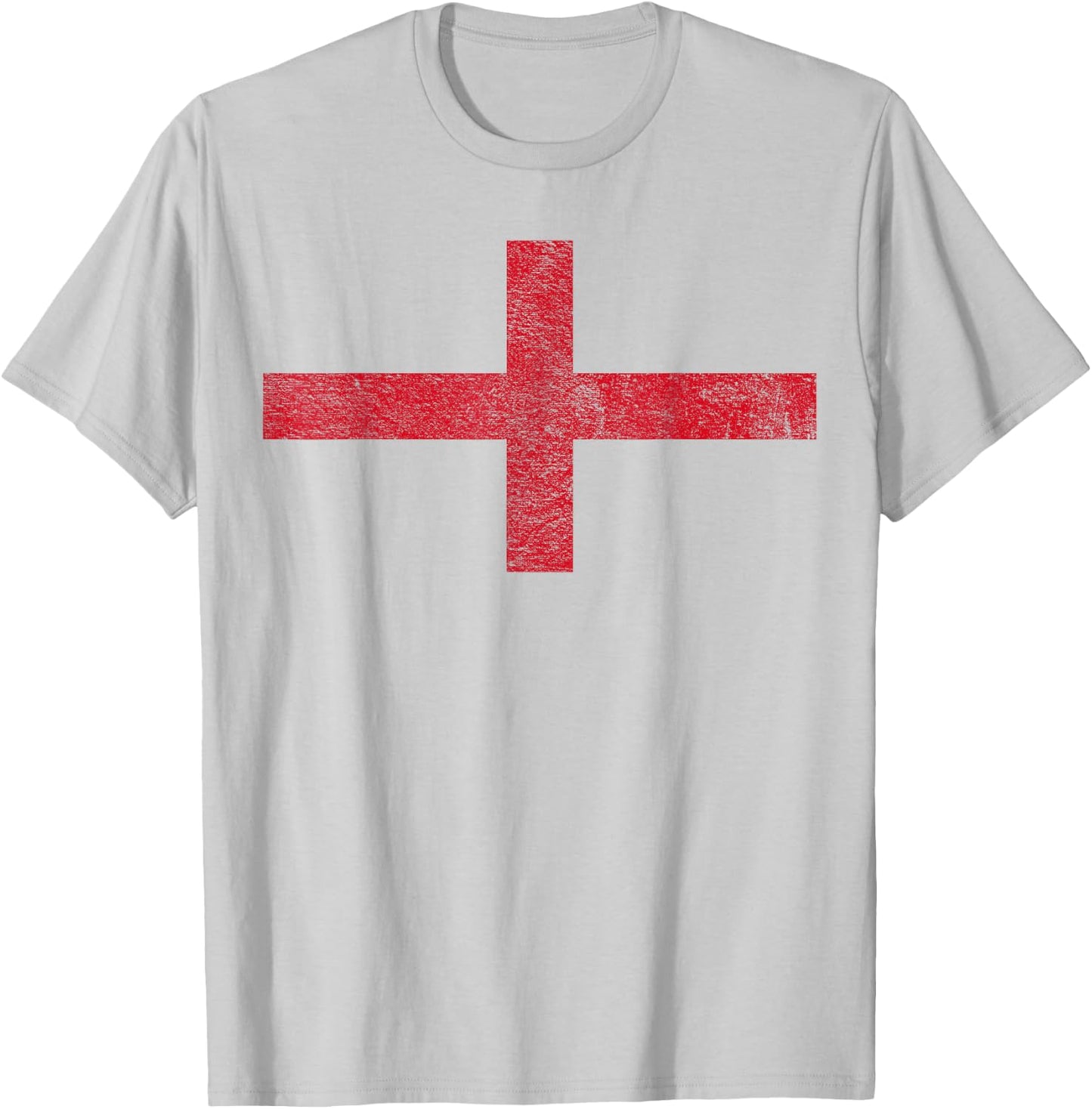 England St Georges Cross Flag T-Shirt - T-Shirt | Ash