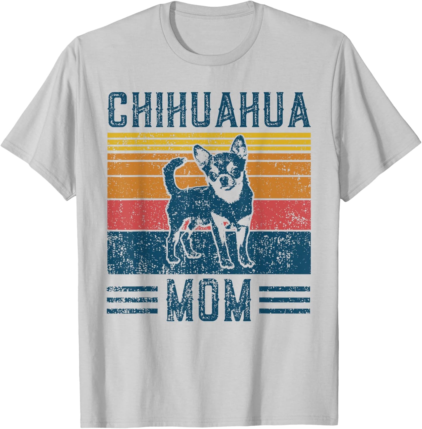 Dog Chihuahua Mom - Vintage Chihuahua Mom Women Kids T-Shirt - T-Shirt | Ash