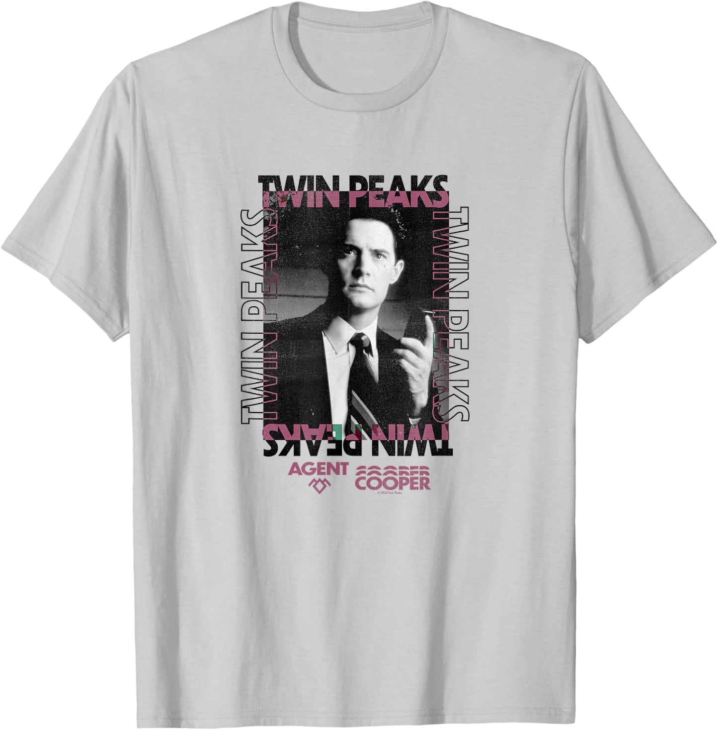 Twin Peaks Agent Cooper Box Up T-Shirt - T-Shirt | Ash
