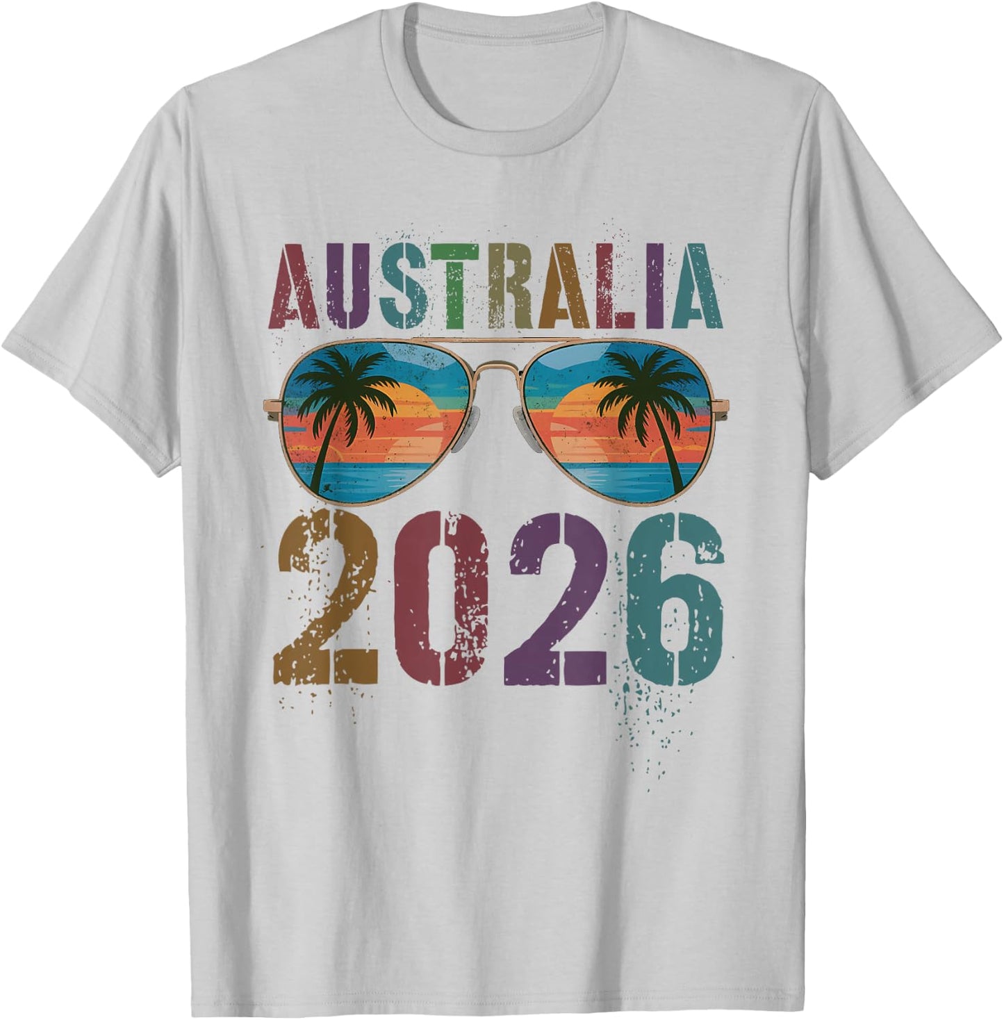 Cute Australia 2026 Trip Holiday Vacay Matching Family Girls T-Shirt - T-Shirt | Ash