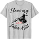 I Love My Tattoo Artist Funny Wife Women Girls T-Shirt - T-Shirt | Ash