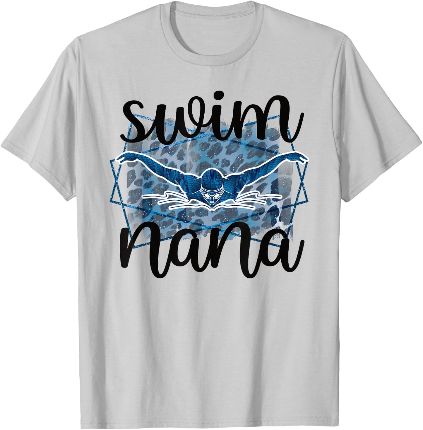 Proud Swim Nana Of A Swimmer Nana Grandma T-Shirt - T-Shirt | Ash