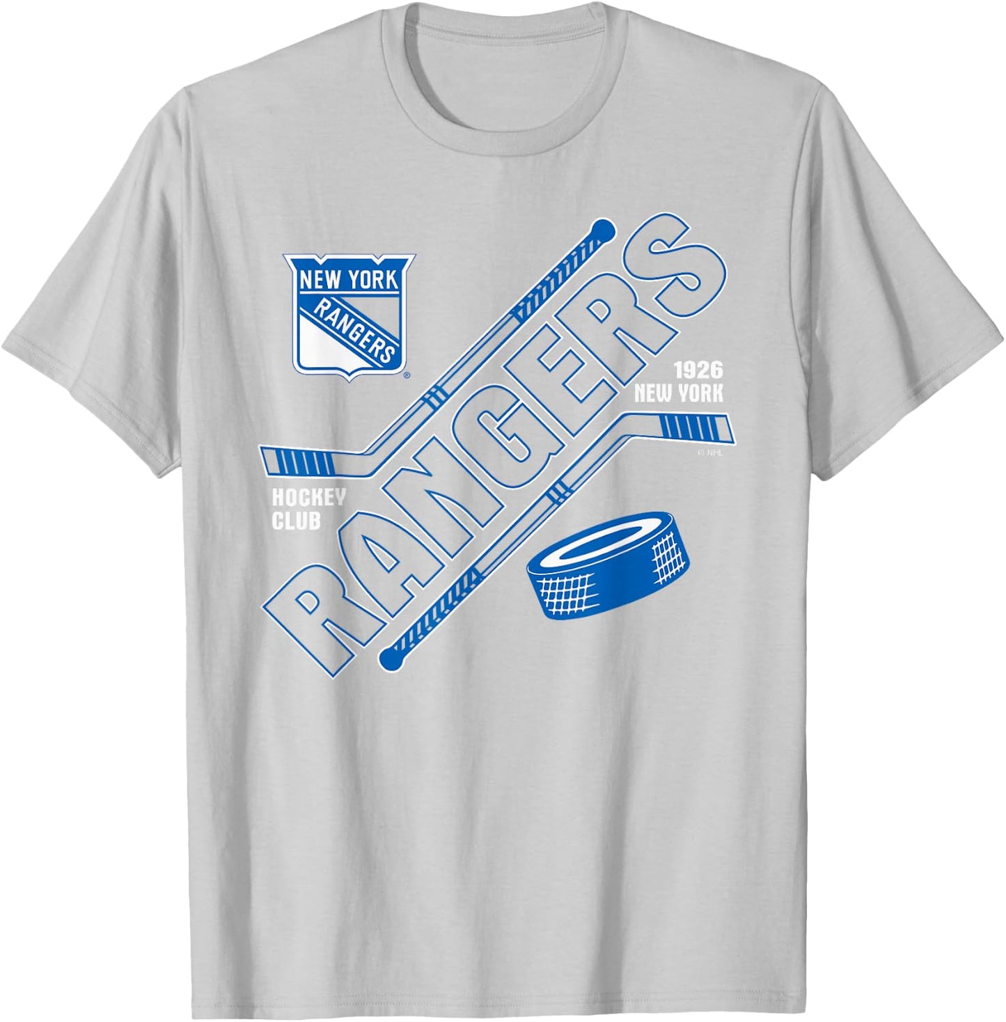 New York Rangers Force Red Officially Licensed T-Shirt - T-Shirt | Ash
