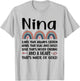 Nina Grandmother Appreciation Nina Grandma Rainbow T-Shirt - T-Shirt | Ash