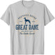 Vintage Great Dane Retro T-Shirt - T-Shirt | Ash