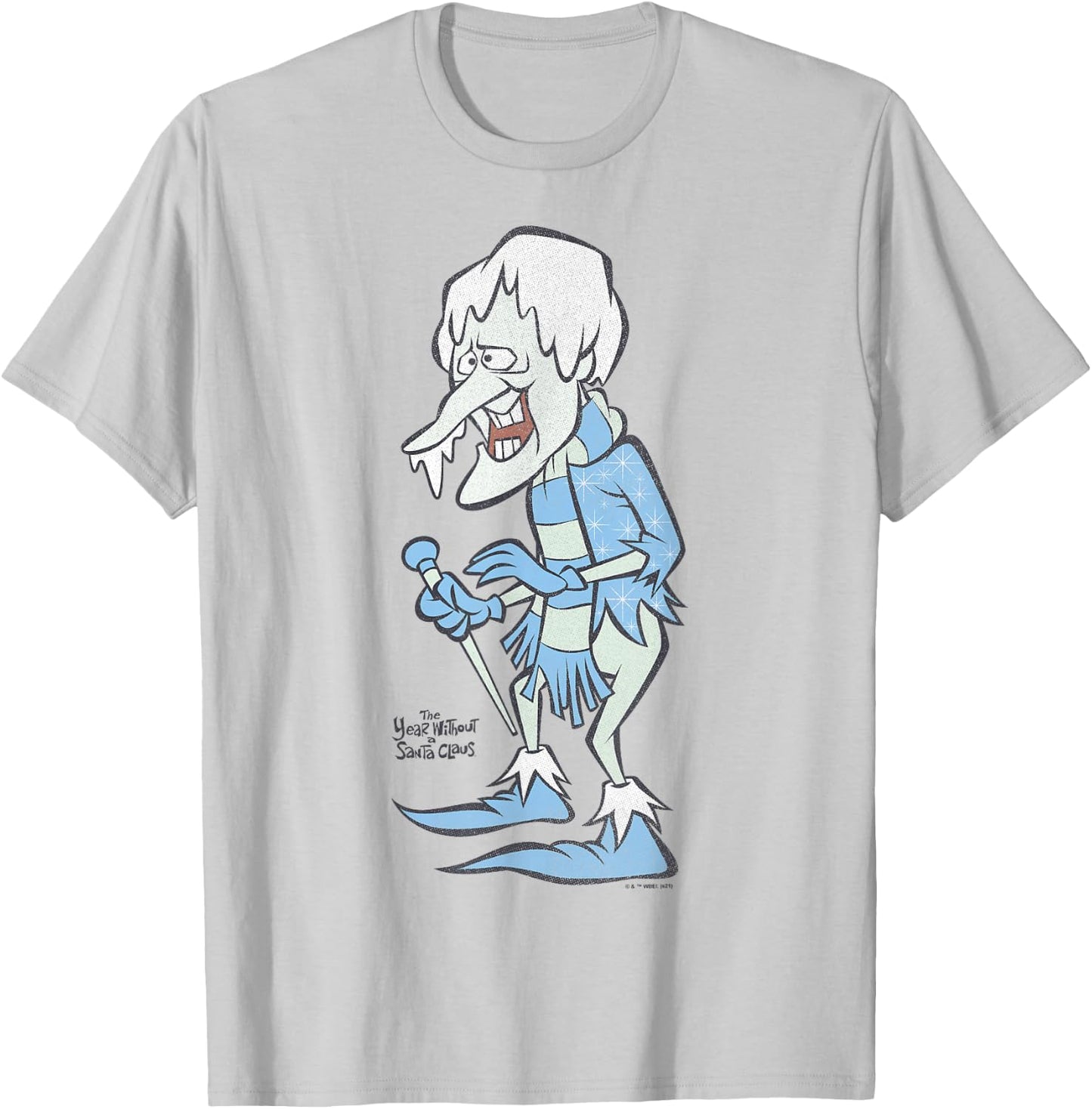 The Year Without A Santa Claus Snow Miser Portrait T-Shirt - T-Shirt | Ash