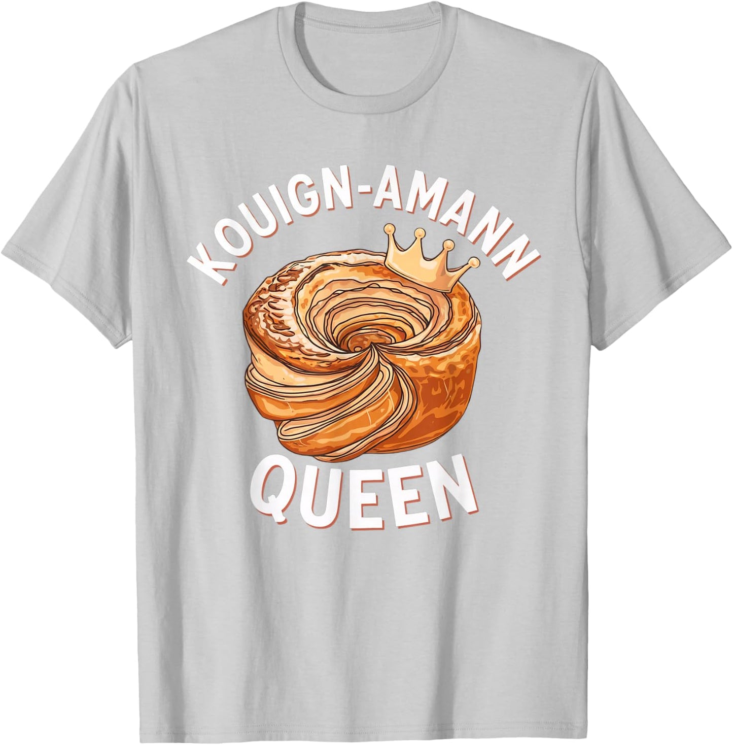 Kouign-Amann Lover | French Pastry Design | Bakery Art T-Shirt - T-Shirt | Ash