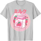 Strawberry Milkshake Carton Pink Funny Japanese Retro 90s T-Shirt - T-Shirt | Ash