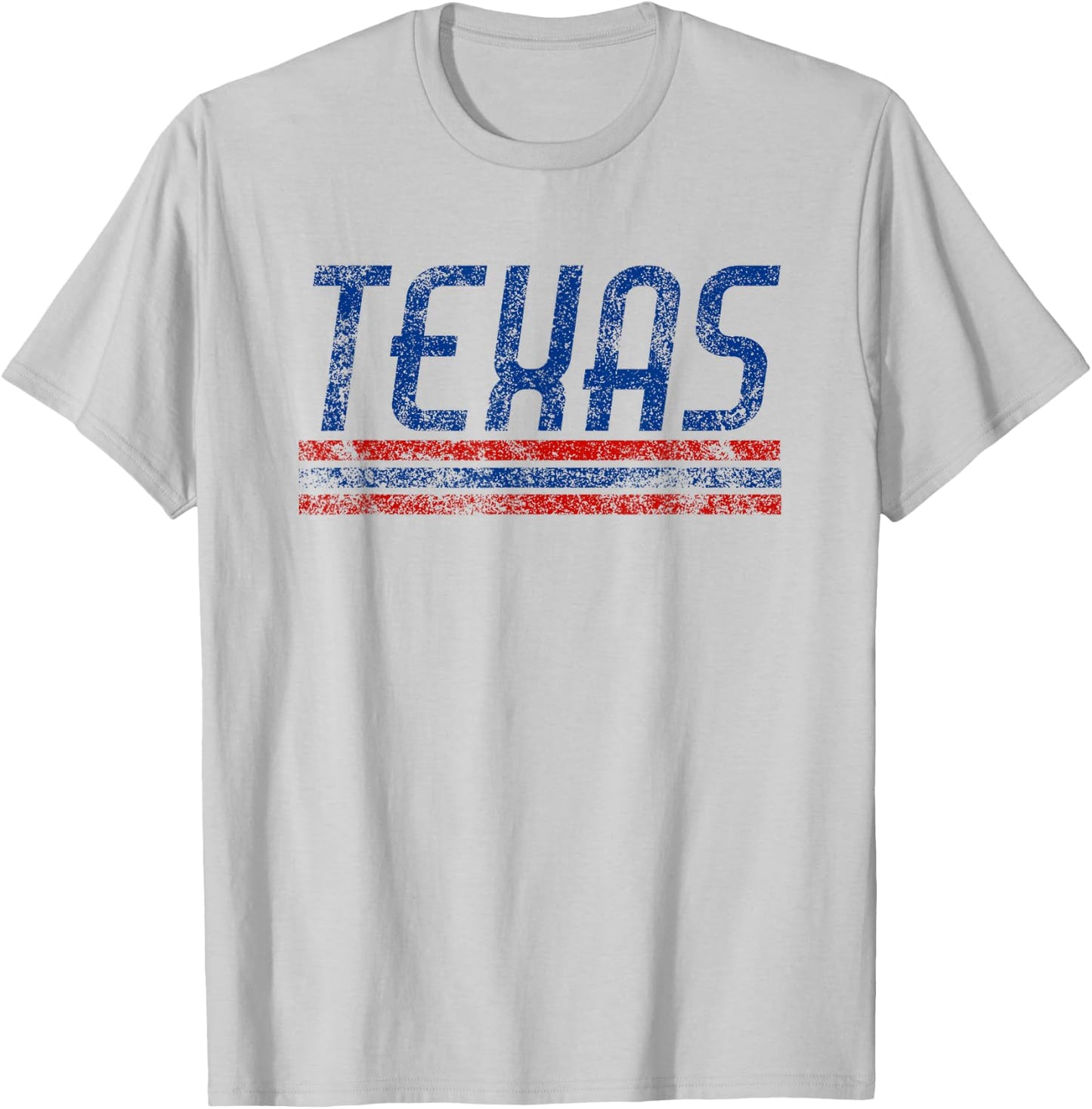 Texas Retro Vintage Weathered Stripe Throwback T-Shirt - T-Shirt | Ash