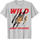 Wild About Reading Leopard Claw I Love Reading Book Lover T-Shirt - T-Shirt | Ash