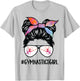 Gymnastics girl Messy Bun Hair glasses Gymnast Daughter her T-Shirt - T-Shirt | Ash