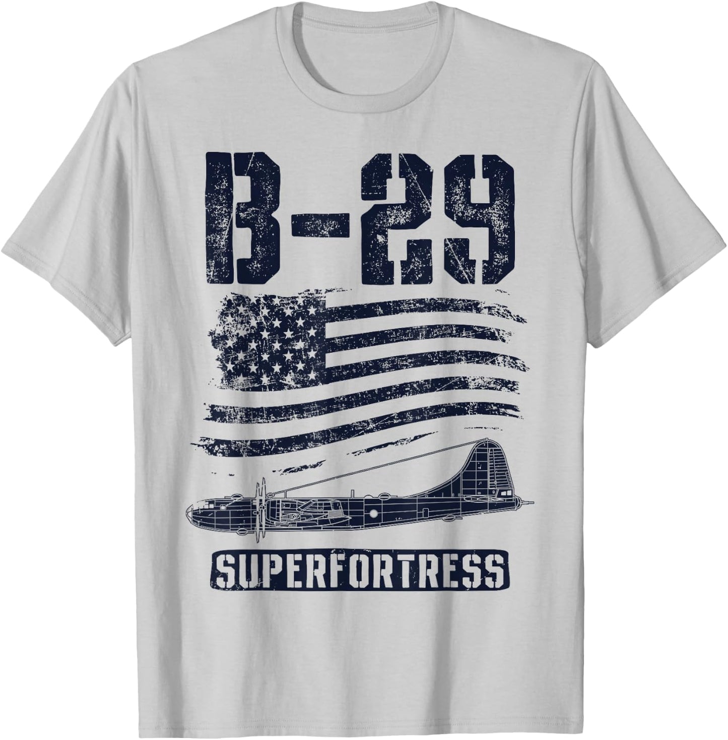 B-29 Superfortress Bomber Airplane Pilot Gifts World War II T-Shirt - T-Shirt | Ash