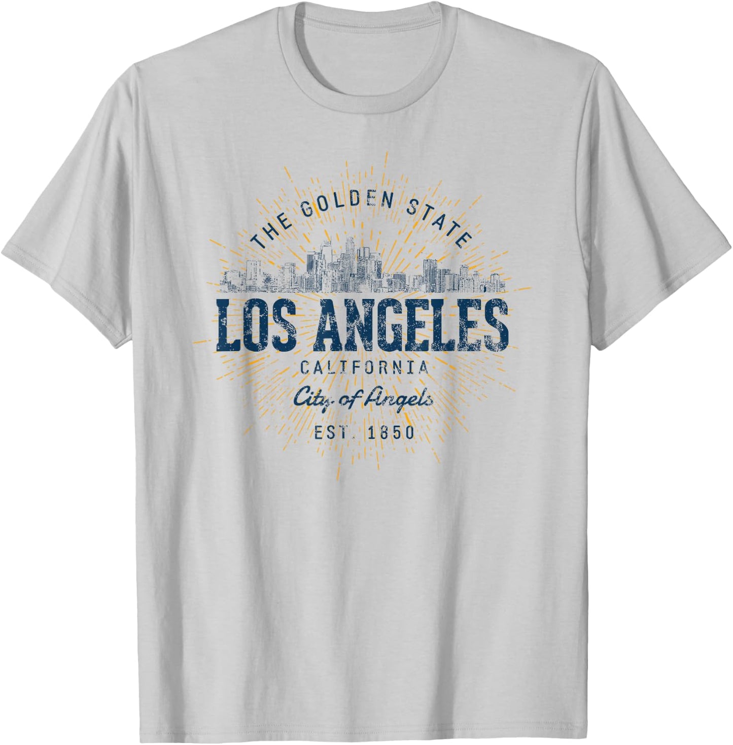 United States Vacation Souvenir Vintage Los Angeles T-Shirt - T-Shirt | Ash